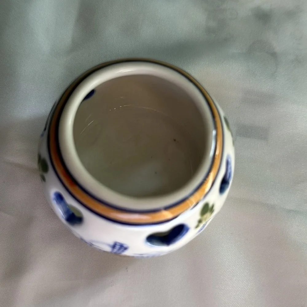 From Holland: Delft Blue Windmill Tea Candle Holder